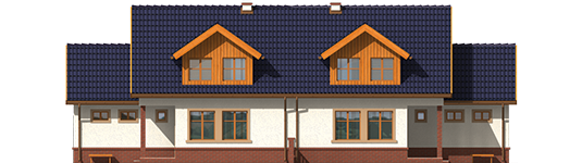 Melise G1 - Projekt domu Melka G1 - elewacja tylna