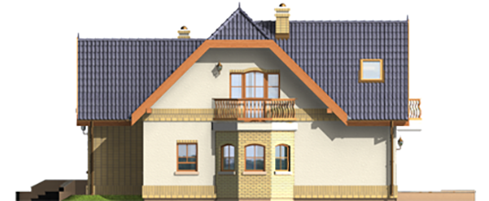 Mirabell G1 - Projekt domu Mirabelka G1 - elewacja prawa