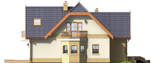 Mirabell G1 - Projekt domu Mirabelka G1 - elewacja prawa