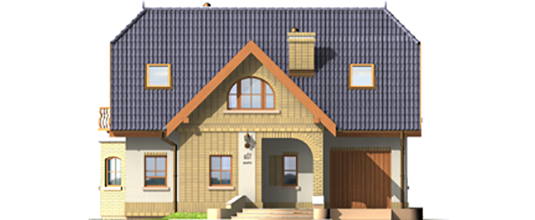 Mirabell G1 - Projekt domu Mirabelka G1 - elewacja frontowa