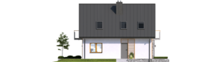 Projekt domu Andreas - elewacja lewa