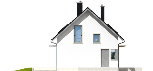 Lea A - Projekt domu Lea (wersja A) - elewacja lewa