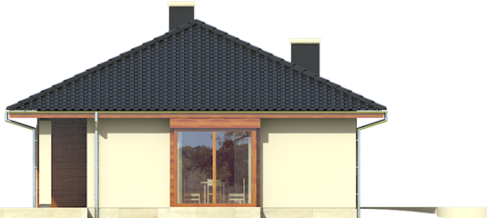 Margo - Projekt domu Margo MULTI-COMFORT - elewacja lewa