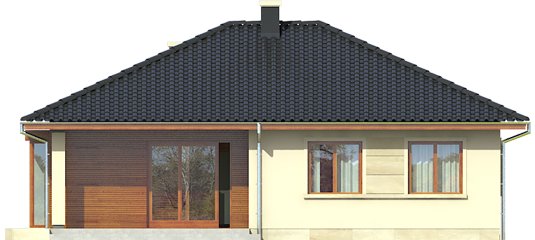 Margo - Projekt domu Margo MULTI-COMFORT - elewacja tylna