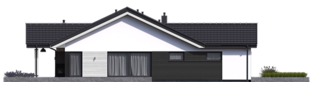 Projekt domu Simon III G2 ENERGO PLUS - elewacja lewa