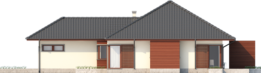 Dylan II G1 - Projekt domu Dylan II G1 - elewacja prawa