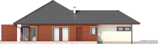 Dylan II G1 - Projekt domu Dylan II G1 - elewacja lewa