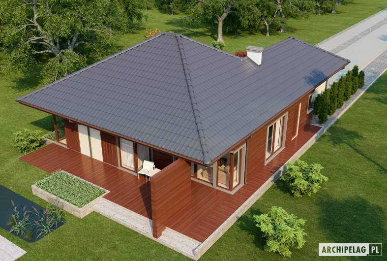 Projekt domu Dylan II G1 - widok z góry