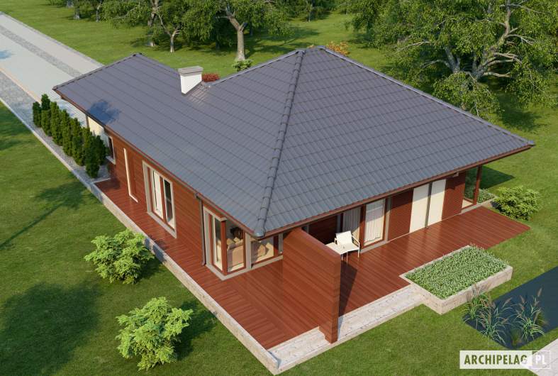 Projekt domu Dylan II G1 - widok z góry