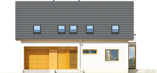 Pablo II G1 - Projekt domu Pablo II G1 ENERGO PLUS - elewacja frontowa