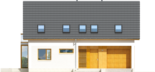 Pablo II G1 - Projekt domu Pablo II G1 ENERGO PLUS - elewacja frontowa