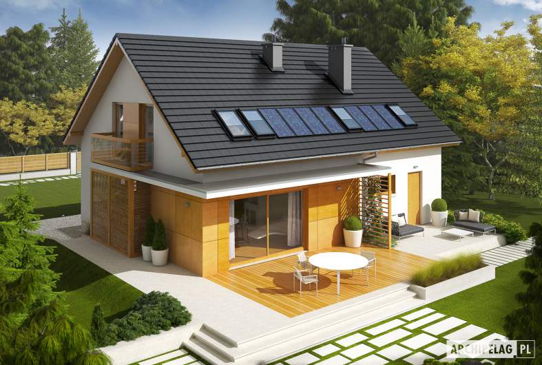 Projekt domu Pablo II G1 ENERGO PLUS - widok z góry