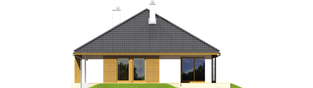Projekt domu Glen II G1 MULTI-COMFORT - elewacja tylna