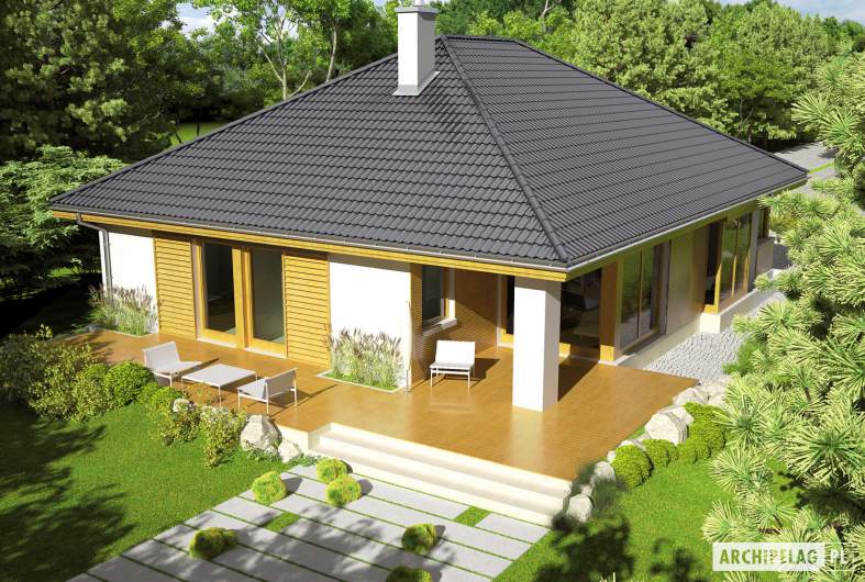 Projekt domu Glen II G1 MULTI-COMFORT - widok z góry