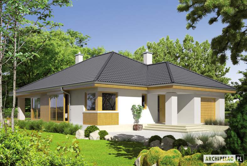 Projekt domu Glen II G1 MULTI-COMFORT - wizualizacja frontowa