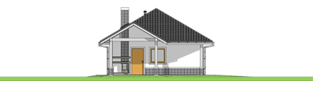 Projekt domu Garaż G25 w. IV - elewacja lewa