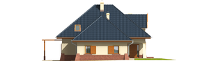 Projekt domu Nastazja G1 - elewacja lewa