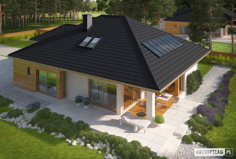 Projekt domu Liv 3 G1 - widok z góry