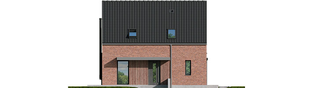 Projekt domu Mini 13 PLUS (wersja B) - elewacja frontowa