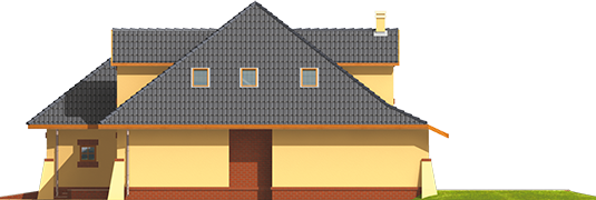 Inez G2 - Projekt domu Inez G2 - elewacja prawa