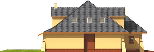 Inez G2 - Projekt domu Inez G2 - elewacja prawa