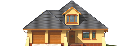 Inez G2 - Projekt domu Inez G2 - elewacja frontowa
