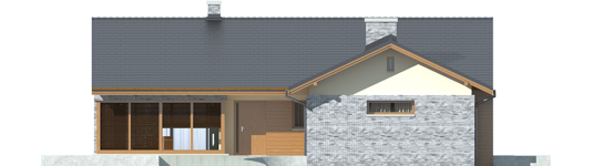 Alberta G1 - Projekt domu Alberta G1 - elewacja frontowa