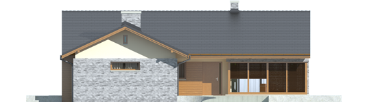 Alberta G1 - Projekt domu Alberta G1 - elewacja frontowa