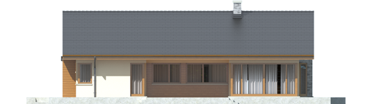 Alberta G1 - Projekt domu Alberta G1 - elewacja tylna