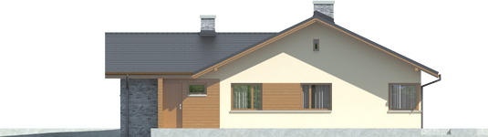 Alberta G1 - Projekt domu Alberta G1 - elewacja prawa