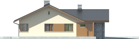 Alberta G1 - Projekt domu Alberta G1 - elewacja prawa