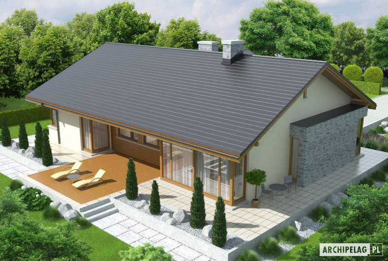 Projekt domu Alberta G1 - widok z góry