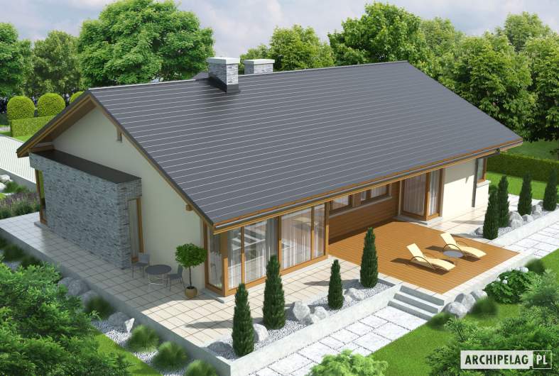 Projekt domu Alberta G1 - widok z góry