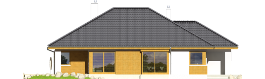 Glen IV G1 - Projekt domu Glen IV G1 - elewacja lewa