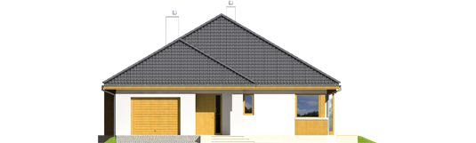 Glen IV G1 - Projekt domu Glen IV G1 - elewacja frontowa