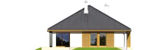 Glen IV G1 - Projekt domu Glen IV G1 - elewacja tylna