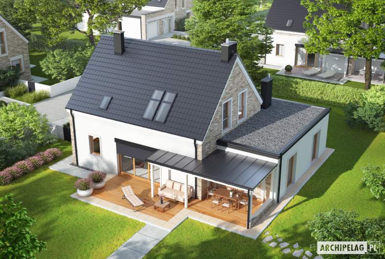 Projekt domu Tymon G1 - widok z góry
