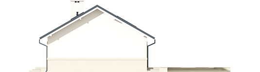 Kornel IV ENERGO - Projekt domu Kornel IV ENERGO - elewacja prawa