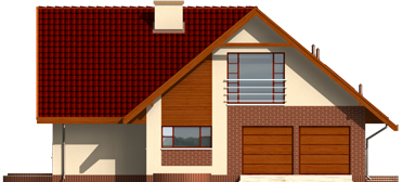 Rita II G2 - Projekt domu Rita II G2 - elewacja frontowa