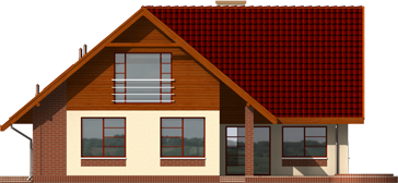 Rita II G2 - Projekt domu Rita II G2 - elewacja tylna