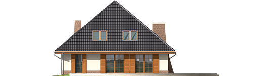 Mia G2 - Projekt domu Mia G2 - elewacja tylna