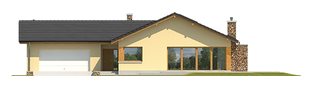 Projekt domu India G2 (wersja B) MULTI-COMFORT - elewacja frontowa