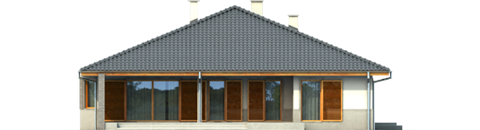 Florence II G1 - Projekt domu Florenc II G1 - elewacja tylna