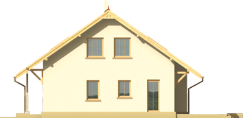 Juliet G1 - Projekt domu Julitka G1 - elewacja prawa