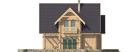 Samanta G1 - Projekt domu Samanta G1 - elewacja lewa