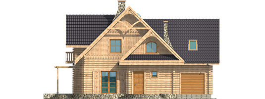 Samanta G1 - Projekt domu Samanta G1 - elewacja frontowa