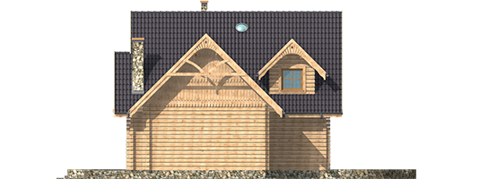 Samanta G1 - Projekt domu Samanta G1 - elewacja prawa