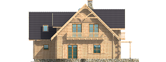 Samanta G1 - Projekt domu Samanta G1 - elewacja tylna