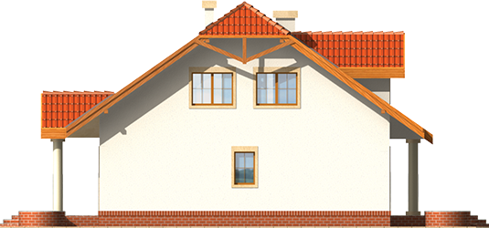 Percy - Projekt domu Perełka - elewacja lewa