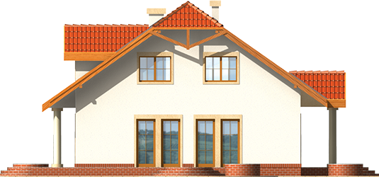 Percy - Projekt domu Perełka - elewacja prawa